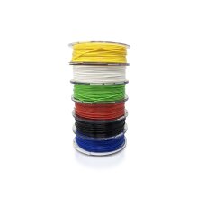 PETG Filament Starterkit Wei&szlig;, Rot, Gelb, Gr&uuml;n, Blau &amp; Schwarz (6 x 0,33 kg) 1.75 mm