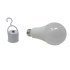 Store HD - LED Gl&uuml;hbirne E27 in Kaltwei&szlig;, LED Lampe mit Akku Batterien als Notfalllampe, E27 LED Fassung, Emergency Light inklusive Adapter mit Ein/Aus Schalter und B&uuml;gel
