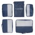 NATUMO Koffer Organizer Set  5-teilig, 4 Kleidertaschen + 1 W&auml;schesack  - Blau