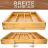 Zen Home &reg; Besteckkasten - gr&ouml;&szlig;enverstellbarer Schubladeneinsatz - K&uuml;chenhelfer aus Bambus Material - [4X] Noppen am Schubladen Ordnungssystem, um Rutschen zu vermeiden