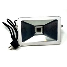 30 Watt UV LED Schwarzlicht Strahler COB Flaches wei&szlig;es Geh&auml;use mit Stecker