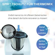mix-slider Spritzschutz Sieb f&uuml;r Thermomix TM6 TM5 TM31