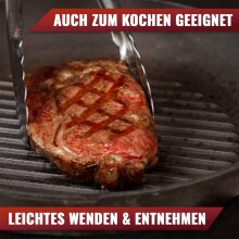 NATUMO Grillzubeh&ouml;r-Set - Grillzange und Grillb&uuml;rste