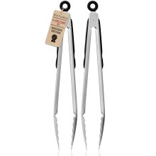 NATUMO 4-tlg. Grill-Zubeh&ouml;r Set: 2 x Grillzange,...