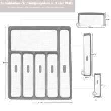 Store-HD Besteckkasten f&uuml;r Schubladen, 6 F&auml;cher...