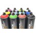 Montana Black Spr&uuml;hdosen beliebtes 12er Set + Ersatzspr&uuml;hk&ouml;pfe - Graffiti Street Art 12 x 400 ml