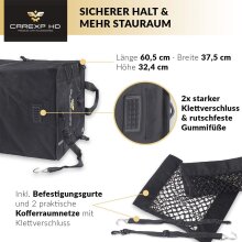 CARexp HD - Kofferraum Organizer Faltbare mit Deckel Seiten- &amp; Innenf&auml;cher Kofferraumtasche