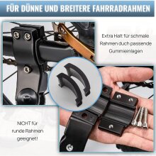 VELO ELEMENTS Fahrradst&auml;nder 24-28 Zoll, H&ouml;henverstellbarer Fahrrad Seitenst&auml;nder, Universal Bike Stand f&uuml;r Mountainbike, Rennrad, Trekking-Rad