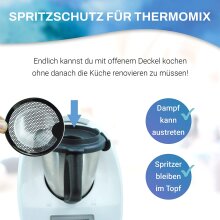 mix-slider Spritzschutz Sieb f&uuml;r Thermomix TM6 TM5...