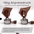 NATUMO Espresso Tamper  mit Holzgriff, Siebtr&auml;ger Zubeh&ouml;r, Kaffe Tamper Set Holz mit Tampermatte - verschiedene Gr&ouml;&szlig;en