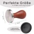 NATUMO Espresso Tamper  mit Holzgriff, Siebtr&auml;ger Zubeh&ouml;r, Kaffe Tamper Set Holz mit Tampermatte - verschiedene Gr&ouml;&szlig;en