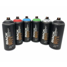 Montana Black 6x 400ml Basic Spr&uuml;hdosen Pack